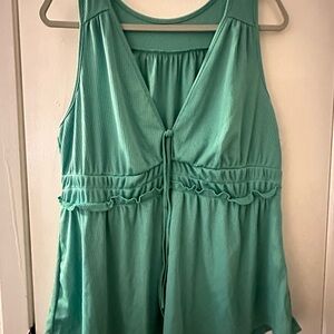 Elegant Green Tank Top